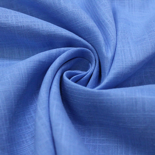 Tecido Cambraia de Algodão 06 - Blue - Trama de Linho - 100% Algodão - Milfios Tecidos