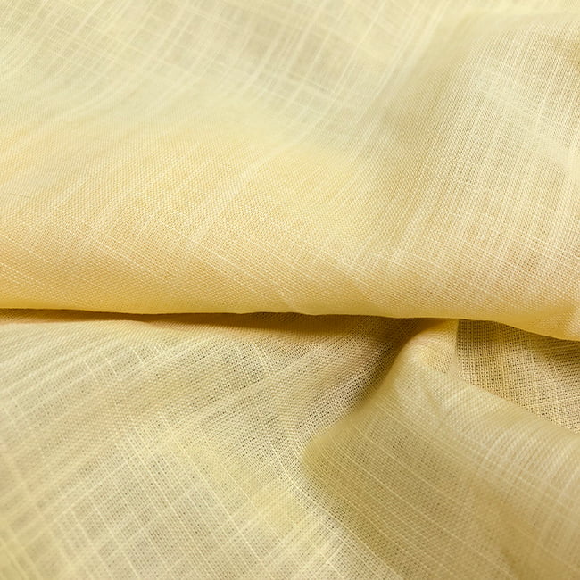 Tecido Cambraia de Algodão 11 - Banana - Trama de Linho - 100% Algodão - Milfios Tecidos