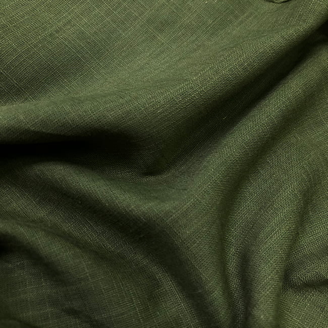 Tecido Cambraia de Algodão 14 - Militar - Trama de Linho - 100% Algodão - Milfios Tecidos
