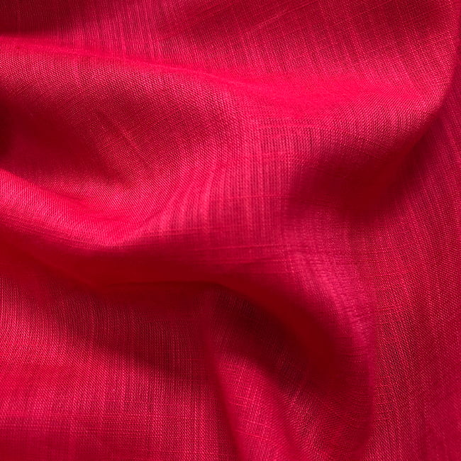 Tecido Cambraia de Algodão 16 - Vermelho - Trama de Linho - 100% Algodão - Milfios Tecidos
