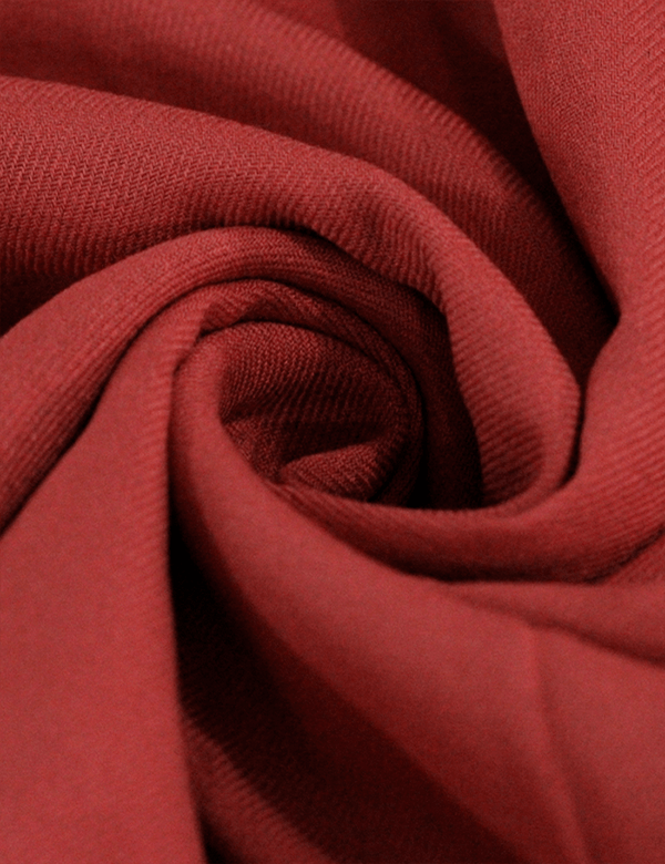 Tecido Viscose Lisa Sarjada Premium - Barro Vermelho - 100% Viscose - Largura 1,45m - Milfios Tecidos