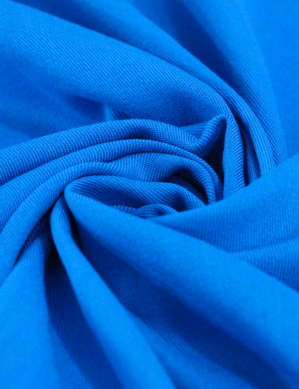 Tecido Viscose Lisa Sarjada Premium - Blue Aster - 100% Viscose - Largura 1,45m - Milfios Tecidos