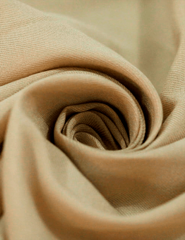 Tecido Viscose Lisa Sarjada Premium - Café com Leite - 100% Viscose - Largura 1,45m - Milfios Tecidos