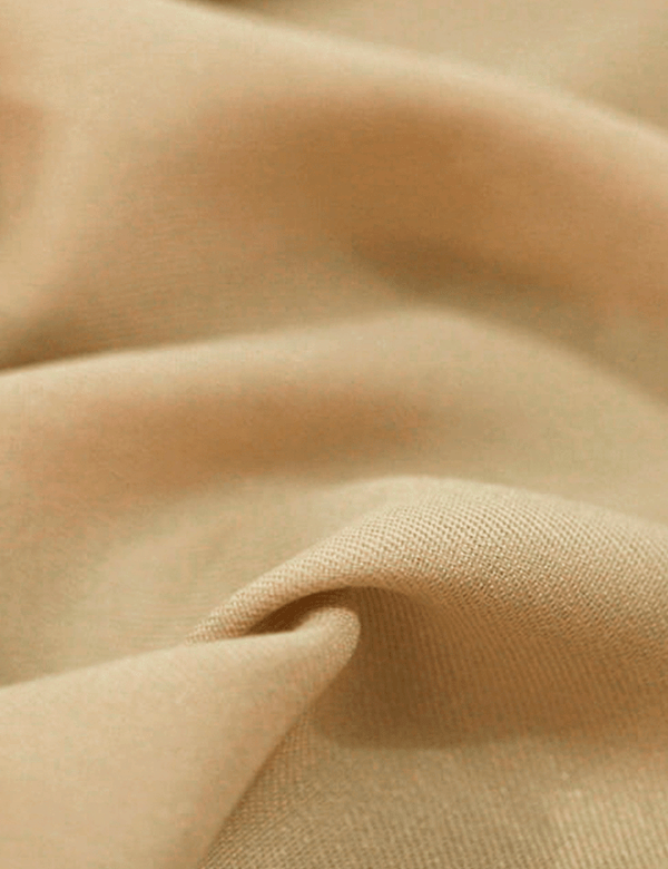 Detalhe do Tecido Viscose Lisa Sarjada Premium - Café com Leite - 100% Viscose - Largura 1,45m - Milfios Tecidos
