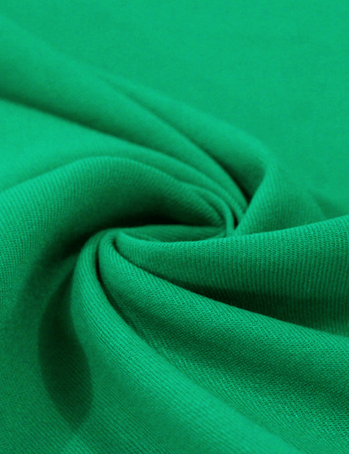 Tecido Viscose Lisa Sarjada Premium - Green Vita - 100% Viscose - Largura 1,45m - Milfios Tecidos