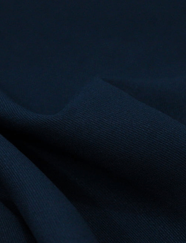 Detalhe do Tecido Viscose Lisa Sarjada Premium - Marítimo - 100% Viscose - Largura 1,45m - Milfios Tecidos