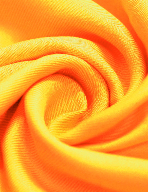 Tecido Viscose Lisa Sarjada Premium - Radiant Yellow - 100% Viscose - Largura 1,45m - Milfios Tecidos